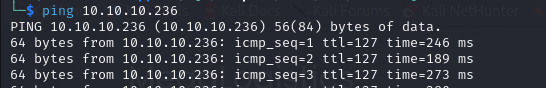 Ping Result